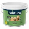 Краска для Деревянных Фасадов Faktura 2.7л Биозащитная, Акриловая с Воском, Белая / Фактура