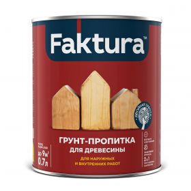 Грунт-Пропитка для Дерева Faktura 9л с Защитой от Биопоражений на Органической Основе / Фактура*