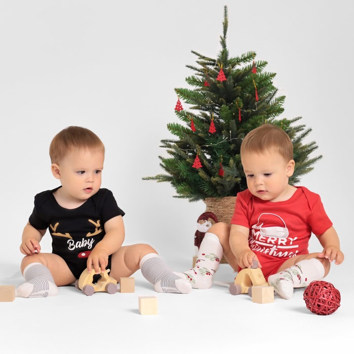 Боди Крошка Я Merry Christmas, рост 80-86 см
