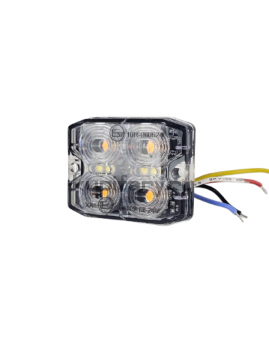 Оранжевый стробоскоп габарит 12W Cree с белой подсветкой KARAVAN PRO 17 режимов