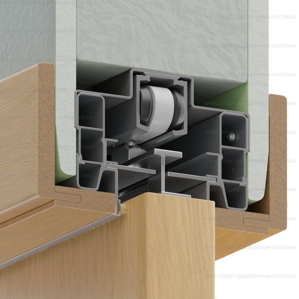 Пенал PenalBox Single-LUX для раздвижной двери с наличниками (полотно от 2000 до 2400 мм)