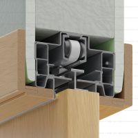 Пенал PenalBox Single-LUX для раздвижной двери с наличниками (полотно от 2000 до 2400 мм) нижняя направляющая