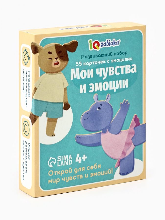 Развивающий набор «Мои чувства и эмоции», 55 карточек, 4+