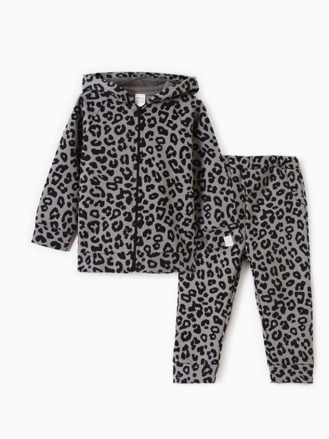 Костюм: толстовка и брюки Крошка Я Trendy grey, рост 92-98 см