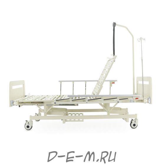 Кровать механическая Med-Mos E-31 (РМ-3024Д-02) с регулировкой высоты, растоматом и полкой