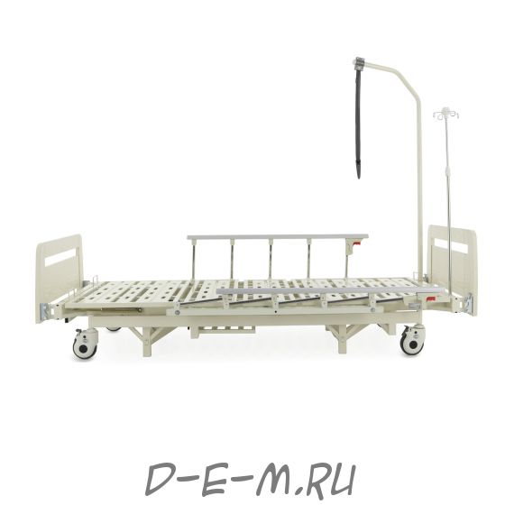 Кровать механическая Med-Mos E-31 (РМ-3024Д-02) с регулировкой высоты, растоматом и полкой