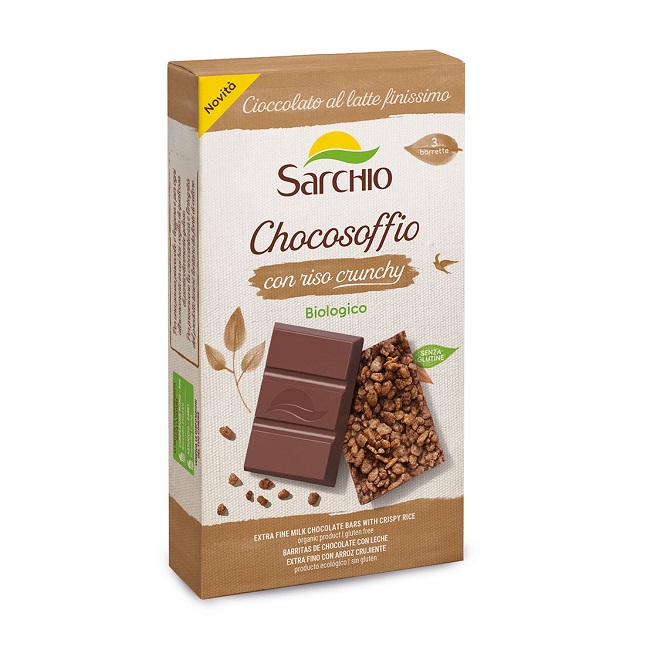 Молочный шоколад с воздушным рисом без глютена 75 г, Chokosoffio, Sarchio, 75 g