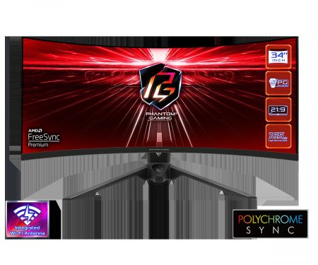 Монитор 34" ASRock PG34WQ15R3A