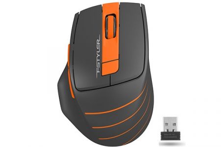 Мышь беспроводная A4Tech FStyler FG30S Grey/Orange