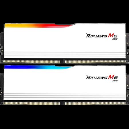 Модуль памяти DDR5 32Gb (2x16Gb Kit) G.Skill 5200 Ripjaws M5 RGB White F5-5200J4040A16GX2-RM5RW