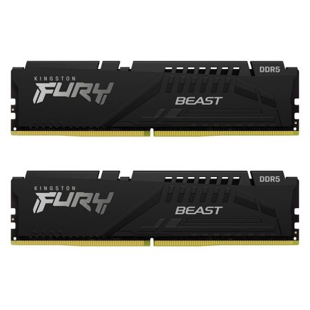 Модуль памяти DDR5 32Gb (2x16Gb Kit) Kingston 6000 Fury Beast KF560C40BBK2-32