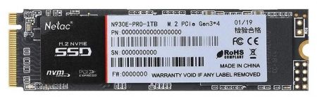 Накопитель SSD M2 1Tb Netac NT01N930E-001T-E4X
