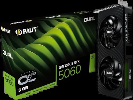 Видеокарта GeForce RTX 5060 8Gb Palit Dual OC NE75060S19P1-GB2063D