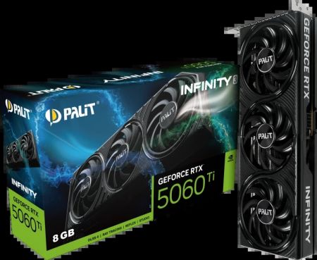 Видеокарта GeForce RTX 5060Ti 8Gb Palit Infinity 3 NE7506T019P1-GB2062S