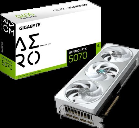 Видеокарта GeForce RTX 5070 12Gb Gigabyte GV-N5070AERO OC-12GD