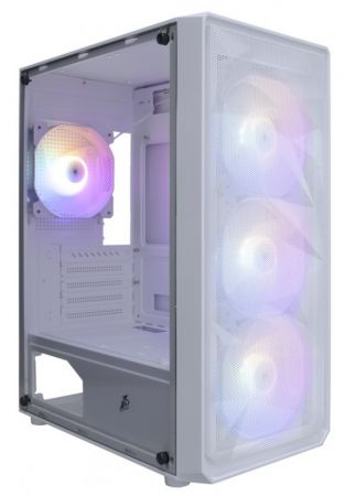 Корпус 1stPlayer FD3-M White FD3-M-WH-4F1-W