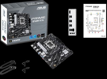 Материнская плата 1700 Asus B760M-R D4 Prime