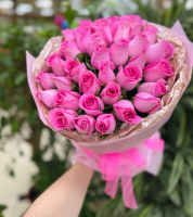Букет из 33 кенийской розы 40см