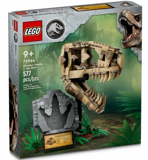 Конструктор LEGO Jurassic World™ 76964 Окаменелости динозавров: череп Ти-Рекса, 577 дет.