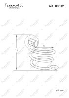 Держатель для фена Feramolli BL312, черный схема 2 Держатель для фена Feramolli BL312, черный схема 2