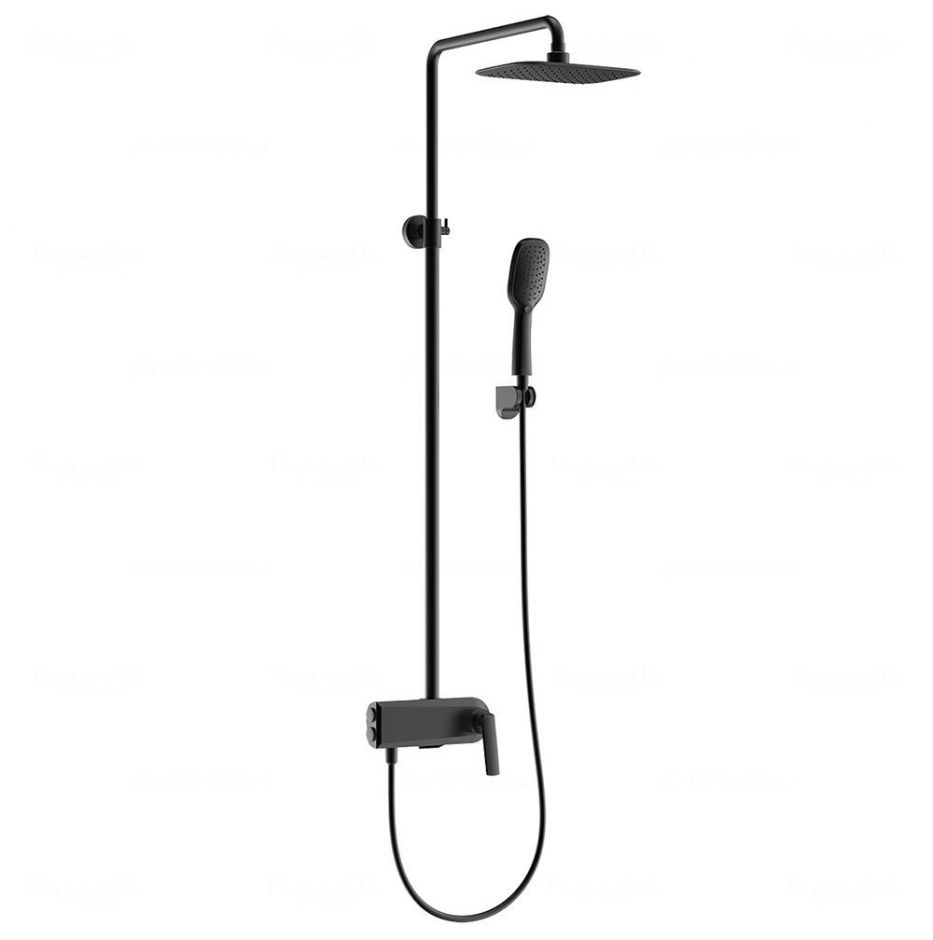 Изображение Черная душевая система 3 в 1 Feramolli BL7077, черный