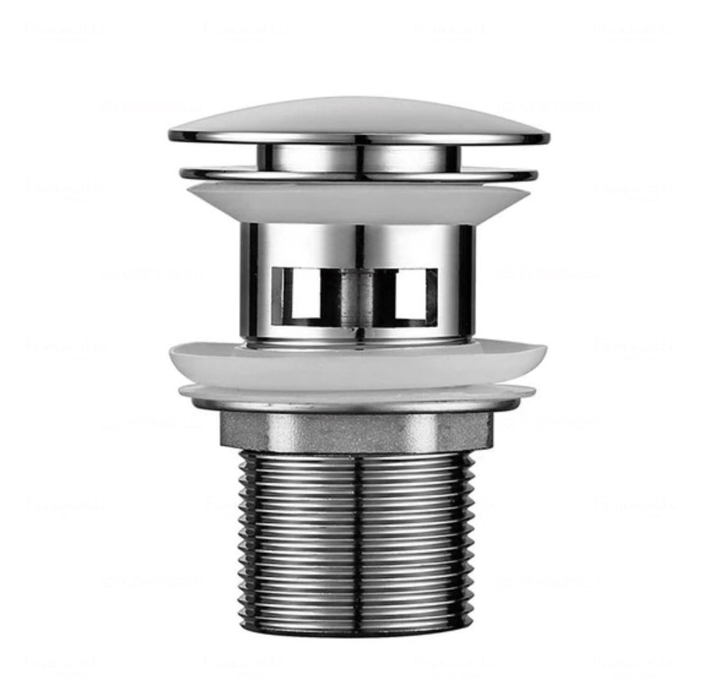 Донный клапан Feramolli CL080 со слив-переливом, хром цена от 5 301 ₽ Фото Донный клапан Feramolli CL080 со слив-переливом, хром