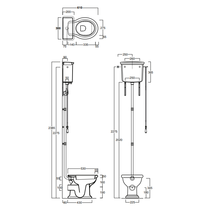 Унитаз напольный SIMAS Lante выпуск в стену 385х58см золото ФОТО