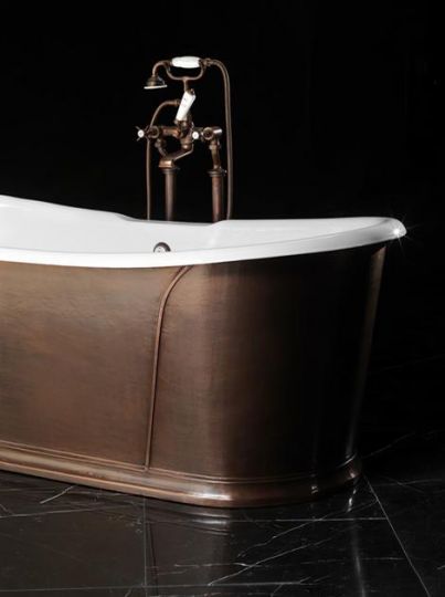 Чугунная ванна Devon&Devon Camelot Rame Antico 182x80 схема 3