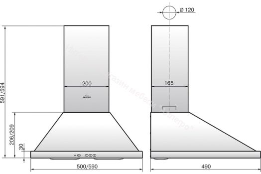 Кухонная вытяжка ELIKOR Оптима 60П-400-К3Л белый (846136)