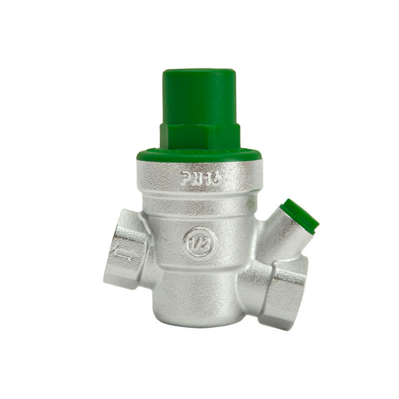 Редуктор давления мембранный 1" В 1,5-6 бар PN16 с отверстием под радиальный манометр 1/4", хром Arrowhead