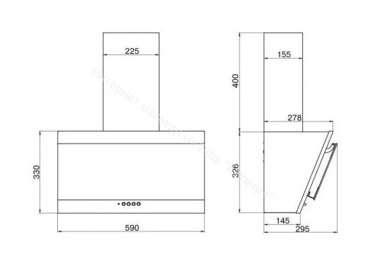 Вытяжка ELIKOR Титан 60П-430-К3Д белый SM/белый SM