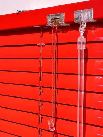 Жалюзи горизонтальные алюминиевые для окон и дверей Точка Роста (красные)
