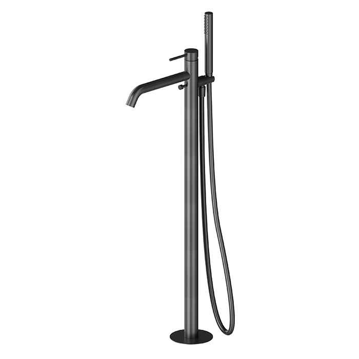 Смеситель для ванны напольный Newform X-STEEL 316 69684EX излив 243 мм без встраиваемой части ФОТО