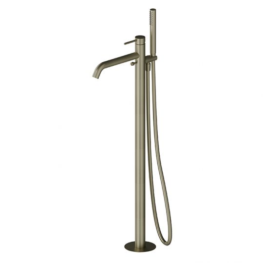 Смеситель для ванны напольный Newform X-STEEL 316 69684EX излив 243 мм без встраиваемой части схема 9