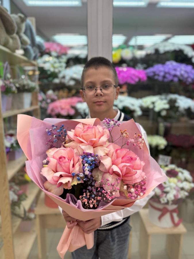 Букет улыбка школьника