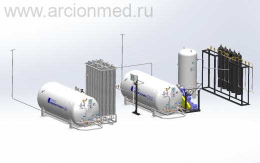 Газосмесительный комплекс для производства газовых смесей с WITT смесителем