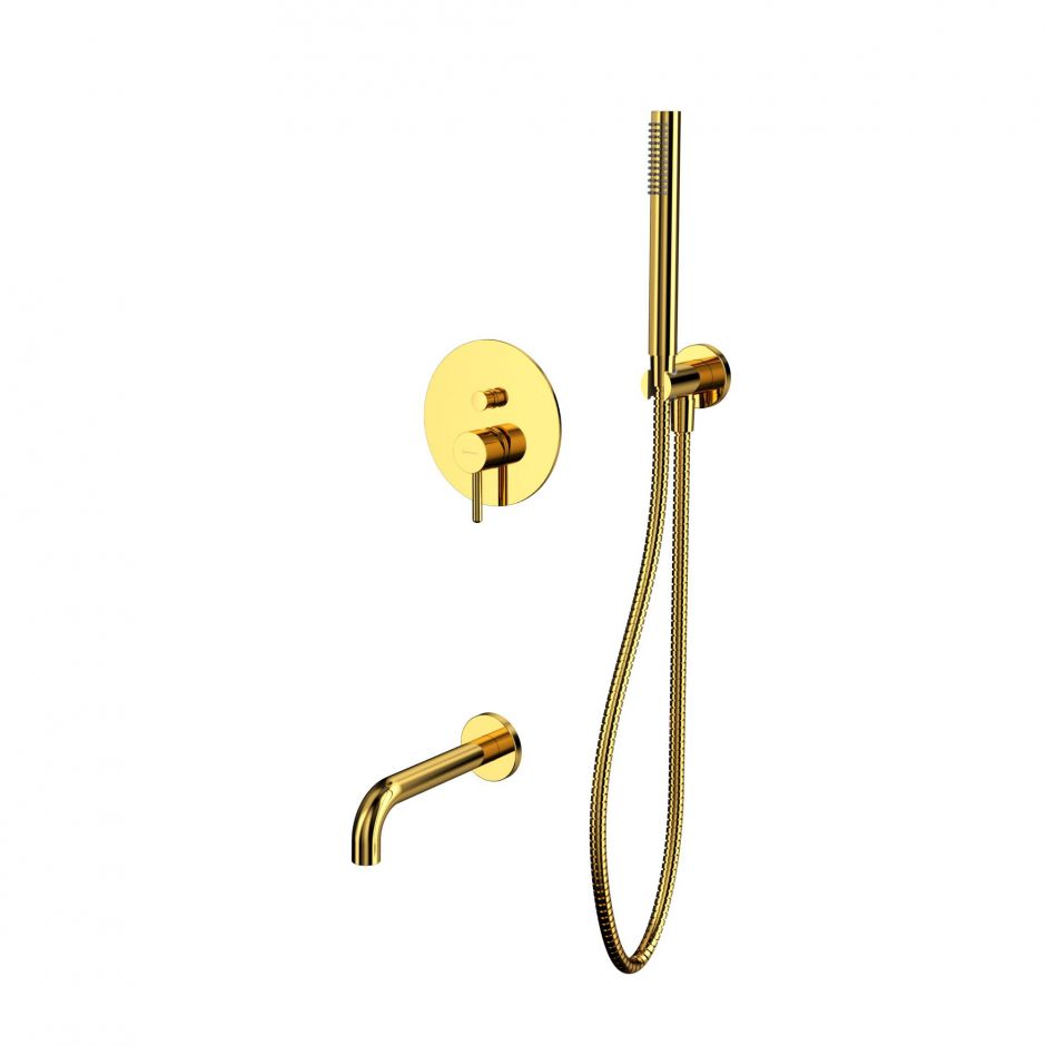 Изображение Душевая система с изливом скрытого монтажа WHITECROSS Y YSET06GL золото