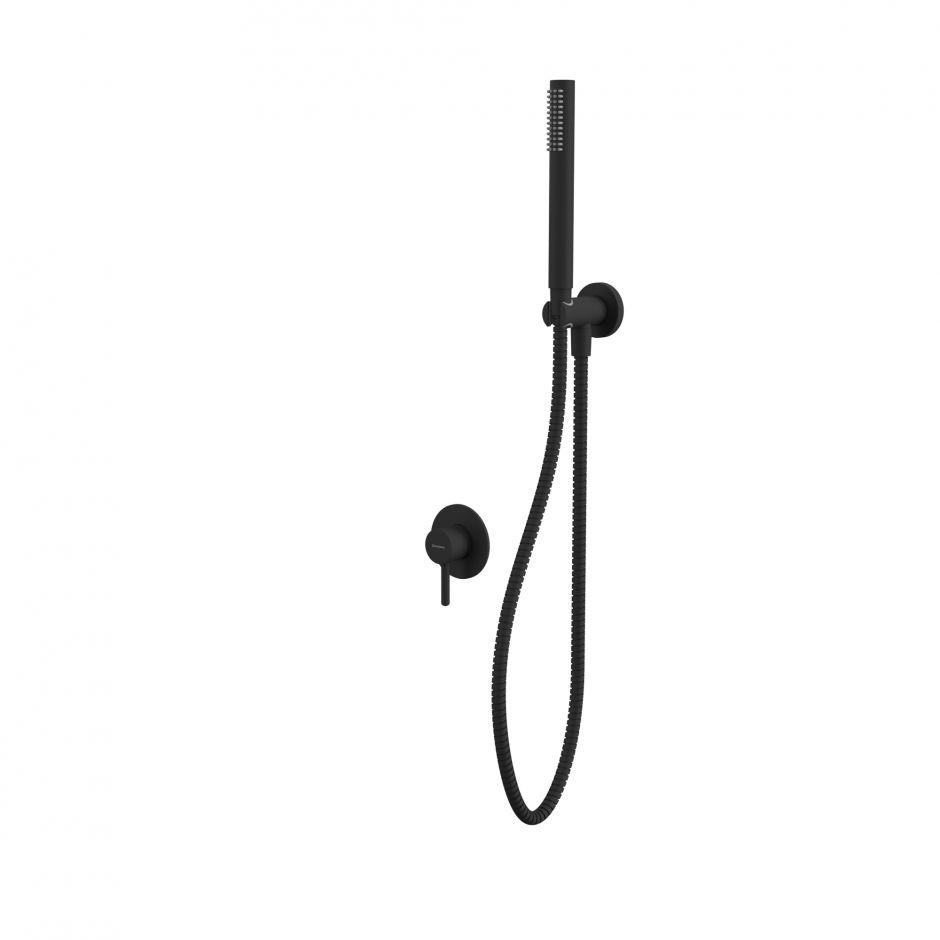 Изображение Встраиваемая душевая система WHITECROSS Y YSET02BL черный матовый