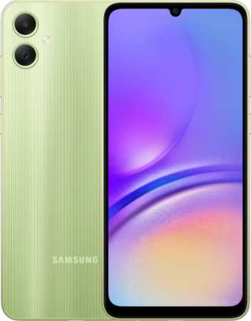 Смартфон Samsung Galaxy A05 4/64 ГБ, Dual nano SIM, светло-зеленый EU