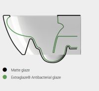 Унитаз подвесной GSI PURA 881504 Swirlflush, для крепежа FISR2, Agave Matt схема 6