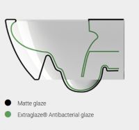 Унитаз подвесной GSI PURA 881604 Swirlflush, для крепежа FISR2, Agave Matte схема 4