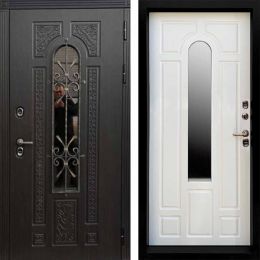 Входная дверь с терморазрывом и стеклопакетом Termo-door Лацио Винорит Венге - Бежевый матовый