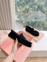 Лоферы MIU MIU Premium с мехом