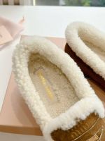 Лоферы MIU MIU Premium с мехом