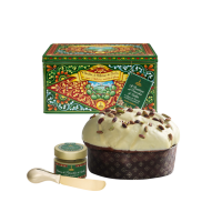 Панеттоне с фисташковым кремом Dolce & Gabbana Fiasconaro 800 г + 200 г, Panettone al pistacchio di Sicilia con crema al pistacchio morbido da spalmare 800 g + 200 g