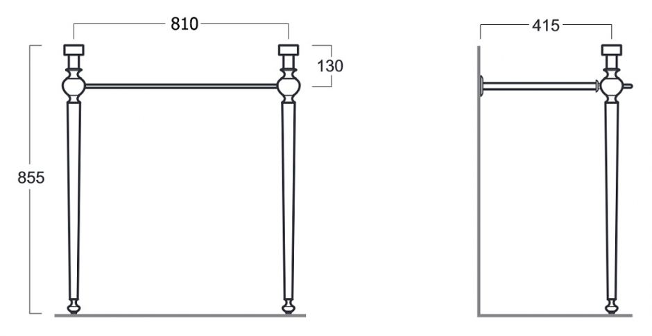 Консоль под раковину Simas Arcade ARCG2 ФОТО