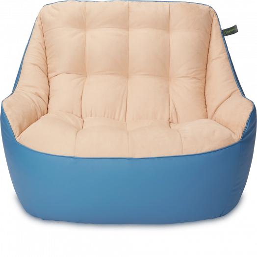 Диван Босс  Синий и бежевый