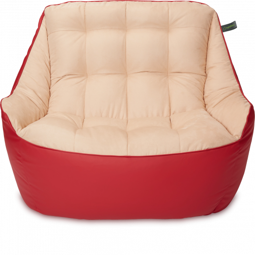 Диван Босс  Красный и бежевый