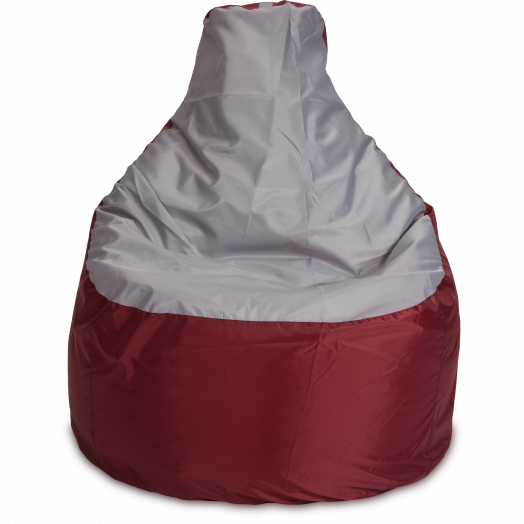 Кресло-мешок Комфорт  Бордовый и серый
