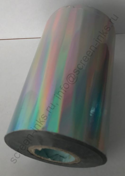 Фольга для ткани HX760 B05 Серебро голографическое, Рулонная, 640/210 мм, 120 м